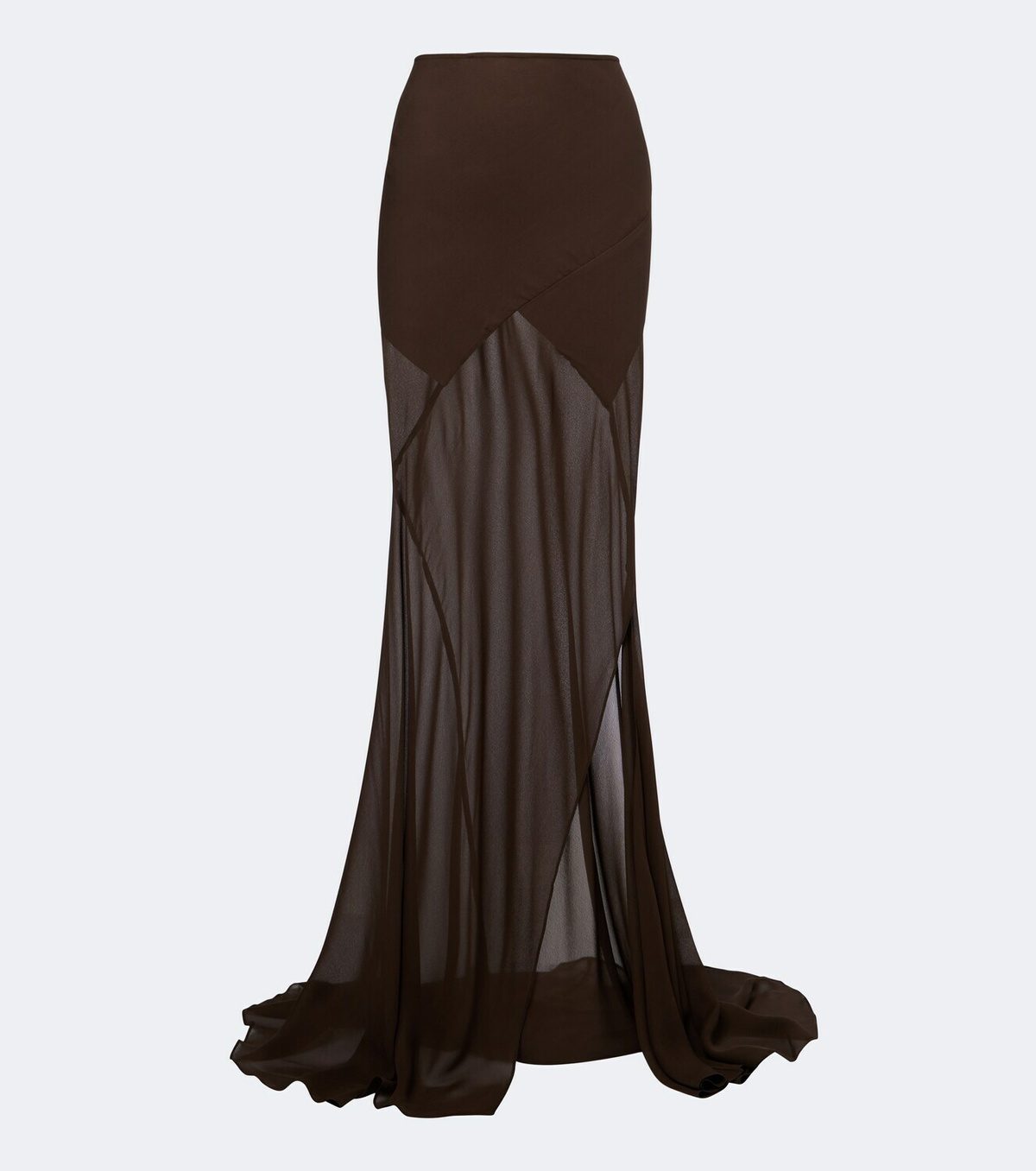 De La Vali Oryx georgette maxi skirt