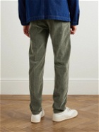 Incotex - Straight-Leg Cotton-Blend Corduory Trousers - Green