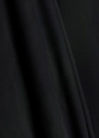 Ganni Ruched Wrap-effect Mesh Maxi Dress Black