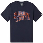 Billionaire Boys Club Men's Hibiscus Camo Arch Logo T-Shirt in Navy