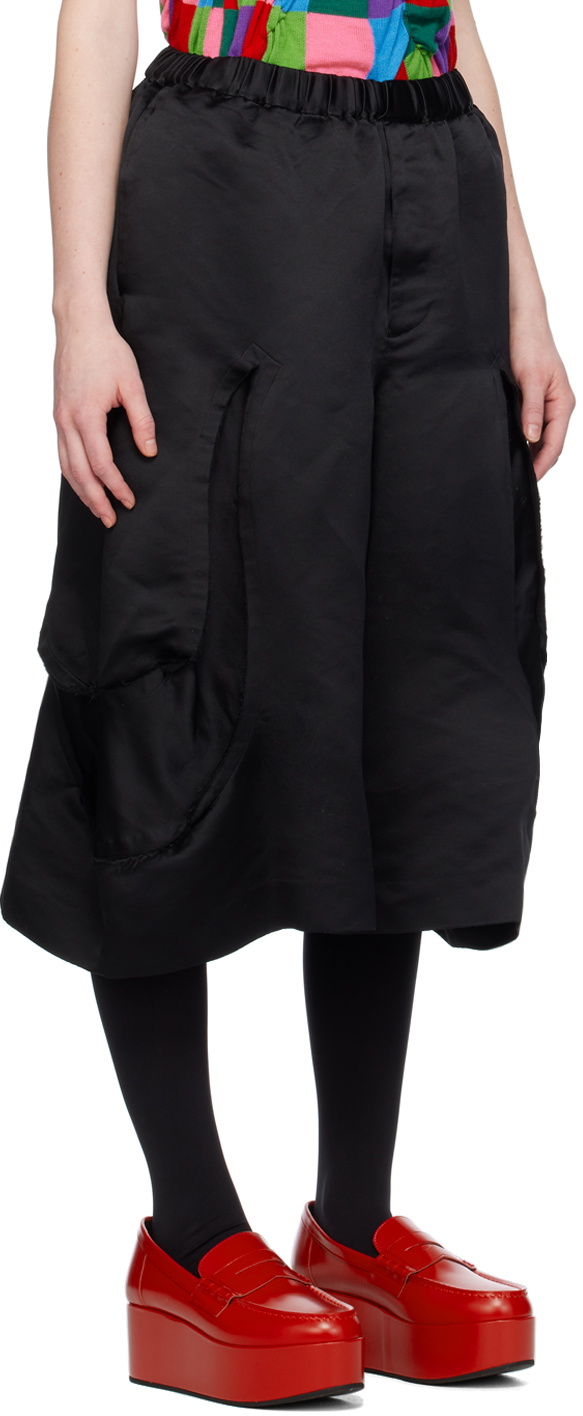 Black Comme des Garçons Black Wide-Leg Shorts