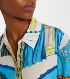 Tory Burch Printed silk and cotton shirt dress
