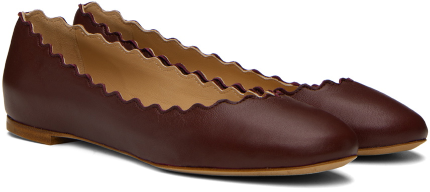 CC 2026 Ballet Flats Burgundy Black Sheepskin 668126