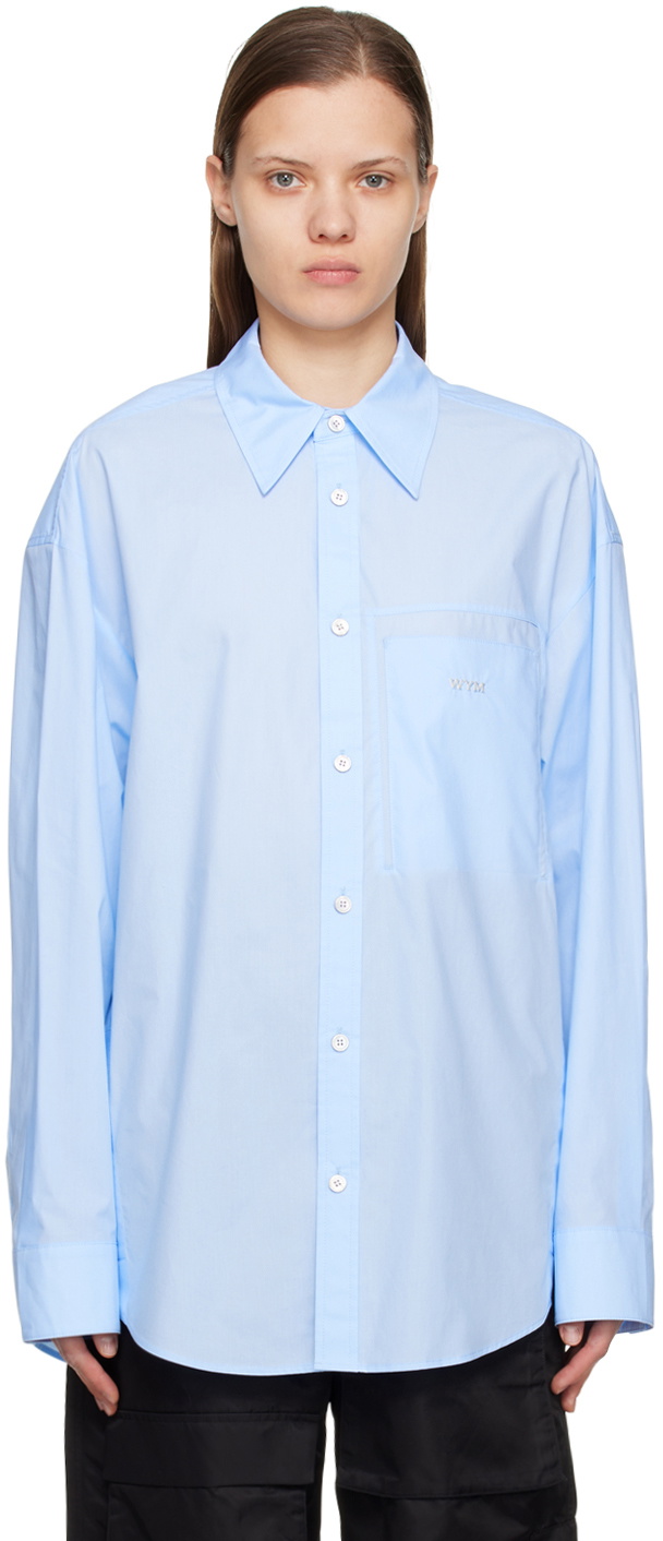 Wooyoungmi Blue Embroidered Shirt Wooyoungmi