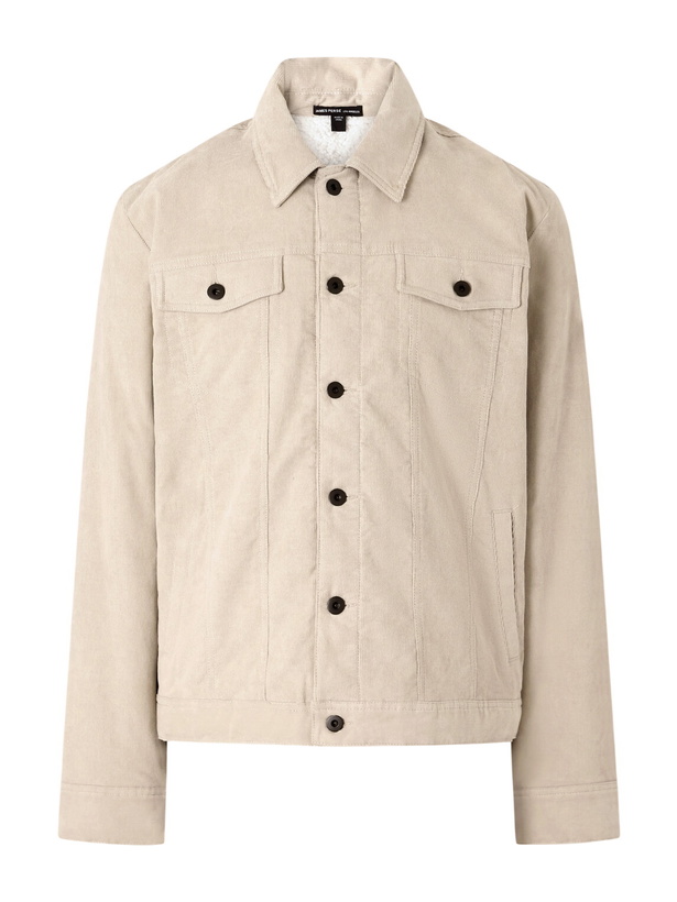 Photo: James Perse - Stretch-Cotton Corduroy Blouson Jacket - Neutrals