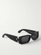 Off-White - Roma Logo-Embellished Rectangular-Frame Acetate Sunglasses