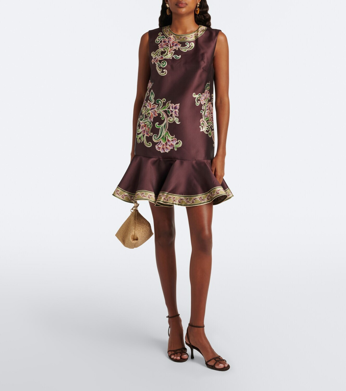 Alémais Josie floral ruffled minidress