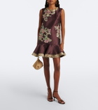 Alémais Josie floral ruffled minidress