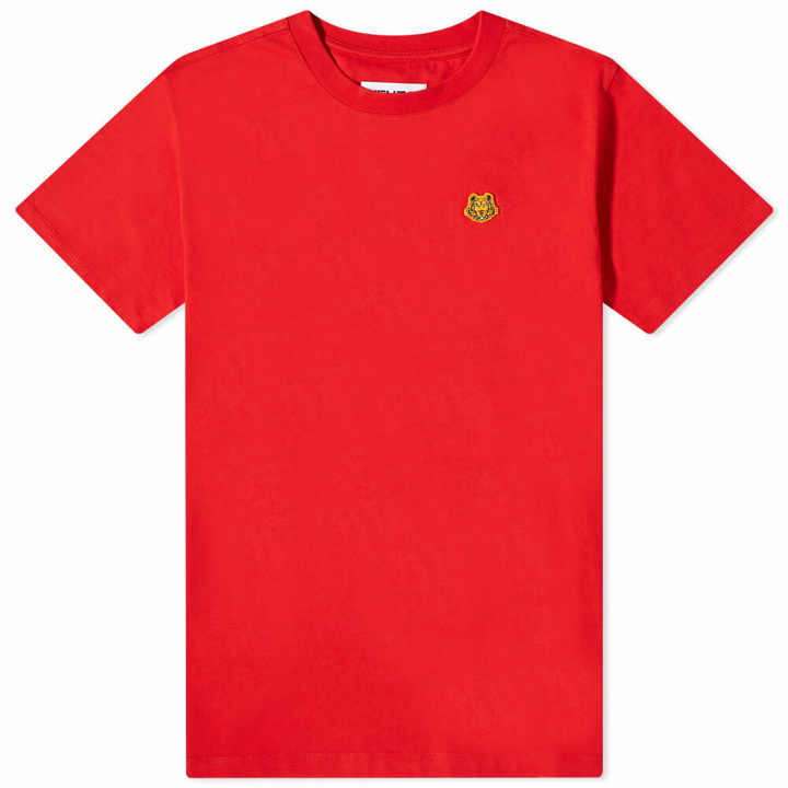 Photo: Kenzo Men's Tiger Crest T-Shirt in Medium Red