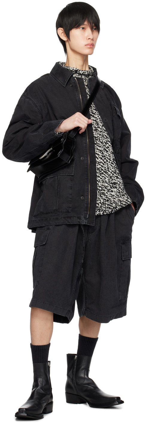 Acne Studios Black Keisuke Otobe Edition Distortion Wavy