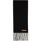 Acne Studios Black Wool Narrow Scarf