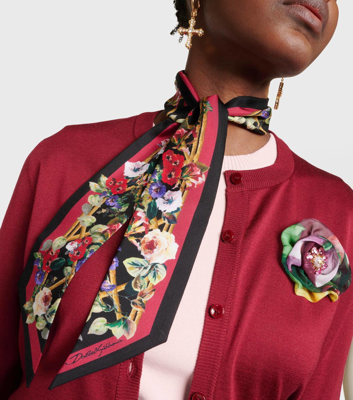 dolce and gabbana scarf sneakers