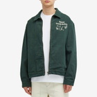 Palmes Men's Fifth Twill Shirt Jacket in Bottle Green