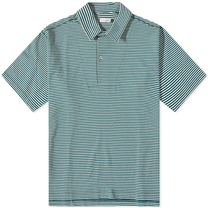 Photo: Pop Trading Company x Gleneagles by END. Ministriped Shirt in Dark Green/White Pepper