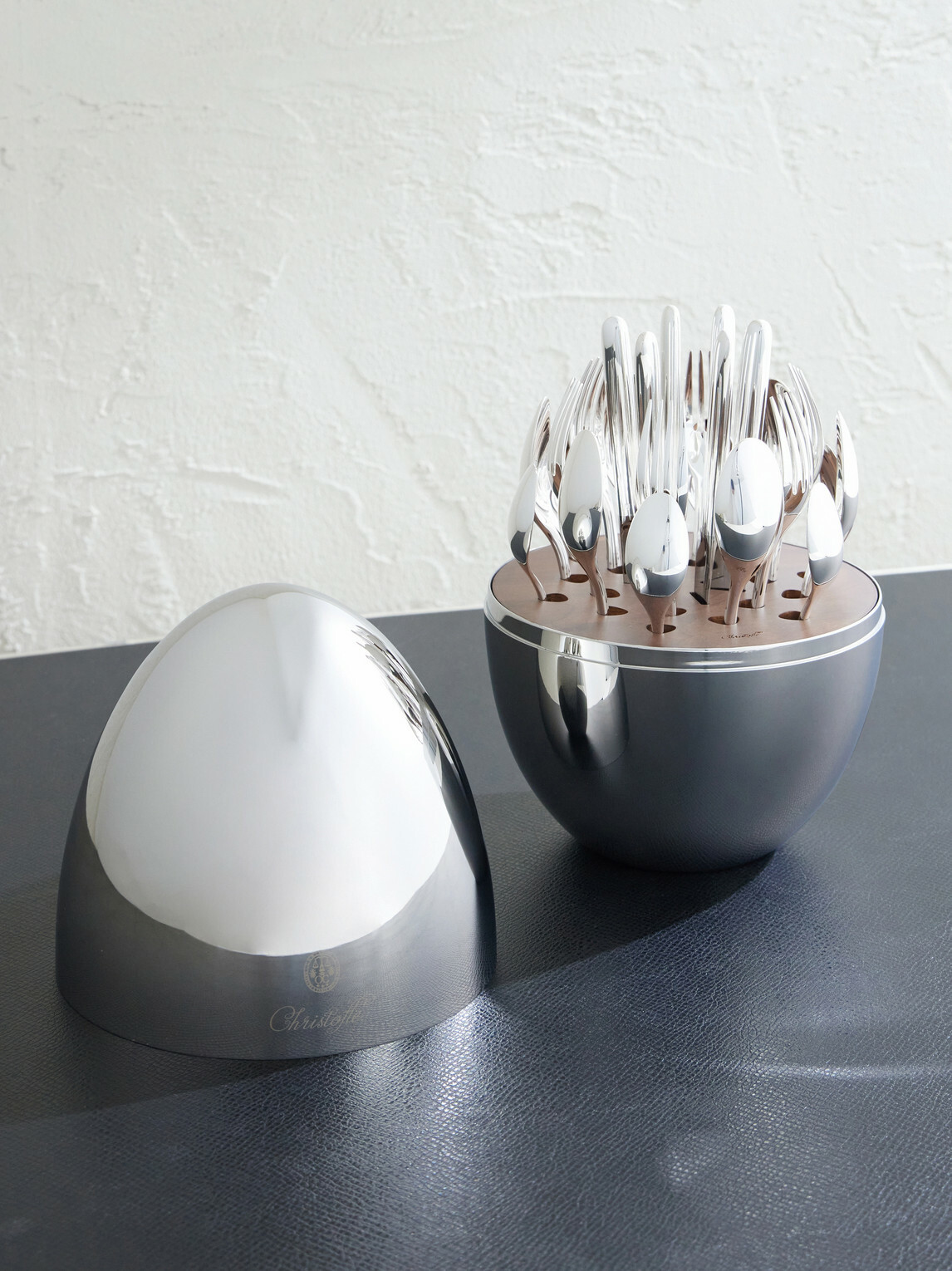 Christofle - MOOD Easy Silver-Plated Flatware Set with Case
