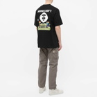 Men's AAPE x Minecraft Apes And Planet Earth T-Shirt in Black