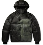Undercover - Printed Quilted Shell Hooded Down Jacket - Black