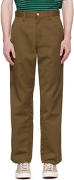 Carhartt Work In Progress Brown Simple Trousers