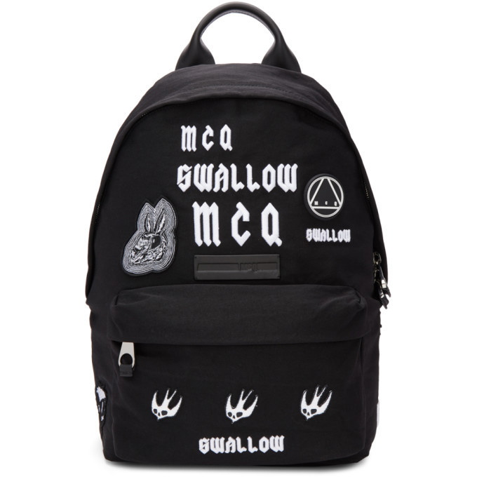 Photo: McQ Alexander McQueen Black Swallow Classic Backpack