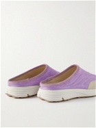 Diemme - Maggiore Slip-On Suede-Trimmed Nylon Sneakers - Purple