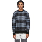 Golden Goose Blue Alton Check Sweater