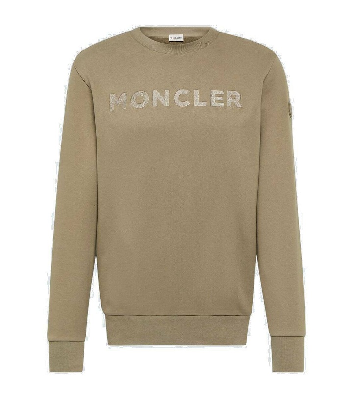 Photo: Moncler Logo cotton fleece sweatshirt