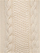 BALMAIN - Destroyed Cable Knit Crewneck Sweater