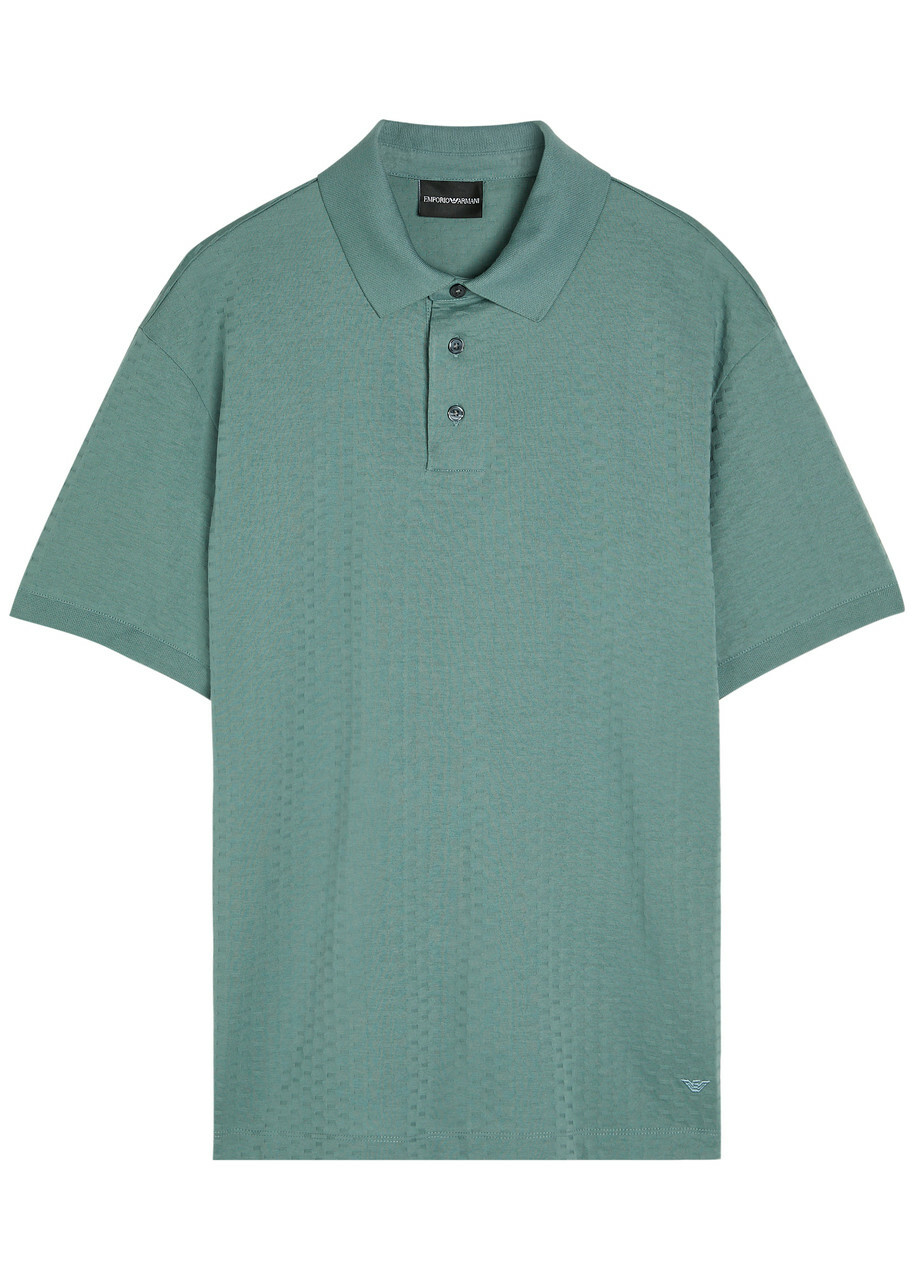 Emporio Armani Knitted Cotton Polo Shirt Emporio Armani