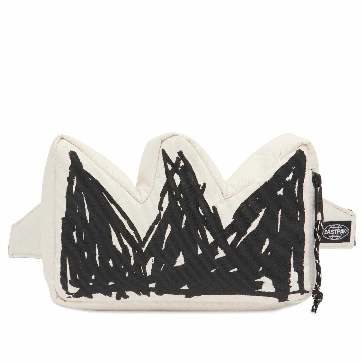 Eastpak x Basquiat Crown Bag in Black/White 