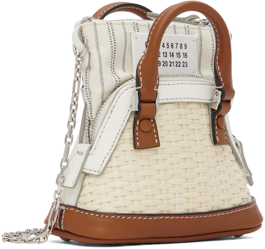 【MAISON MARGIELA】 5AC CLASSIQUE BABY BAG 5AC Classique Baby leather shoulder bag in pink - Maison