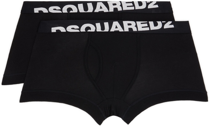 Photo: Dsquared2 Two-Pack Black Boxers