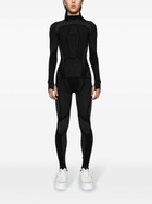 Reebok LTD Black Vector-Appliqué Mesh Top