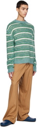 Marni Green Striped Sweater