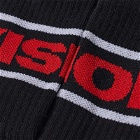 Vision Streetwear Men's Wrap Logo Sock in Black