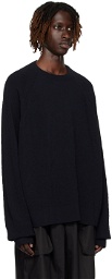 Y-3 Black Relaxed-Fit Sweater
