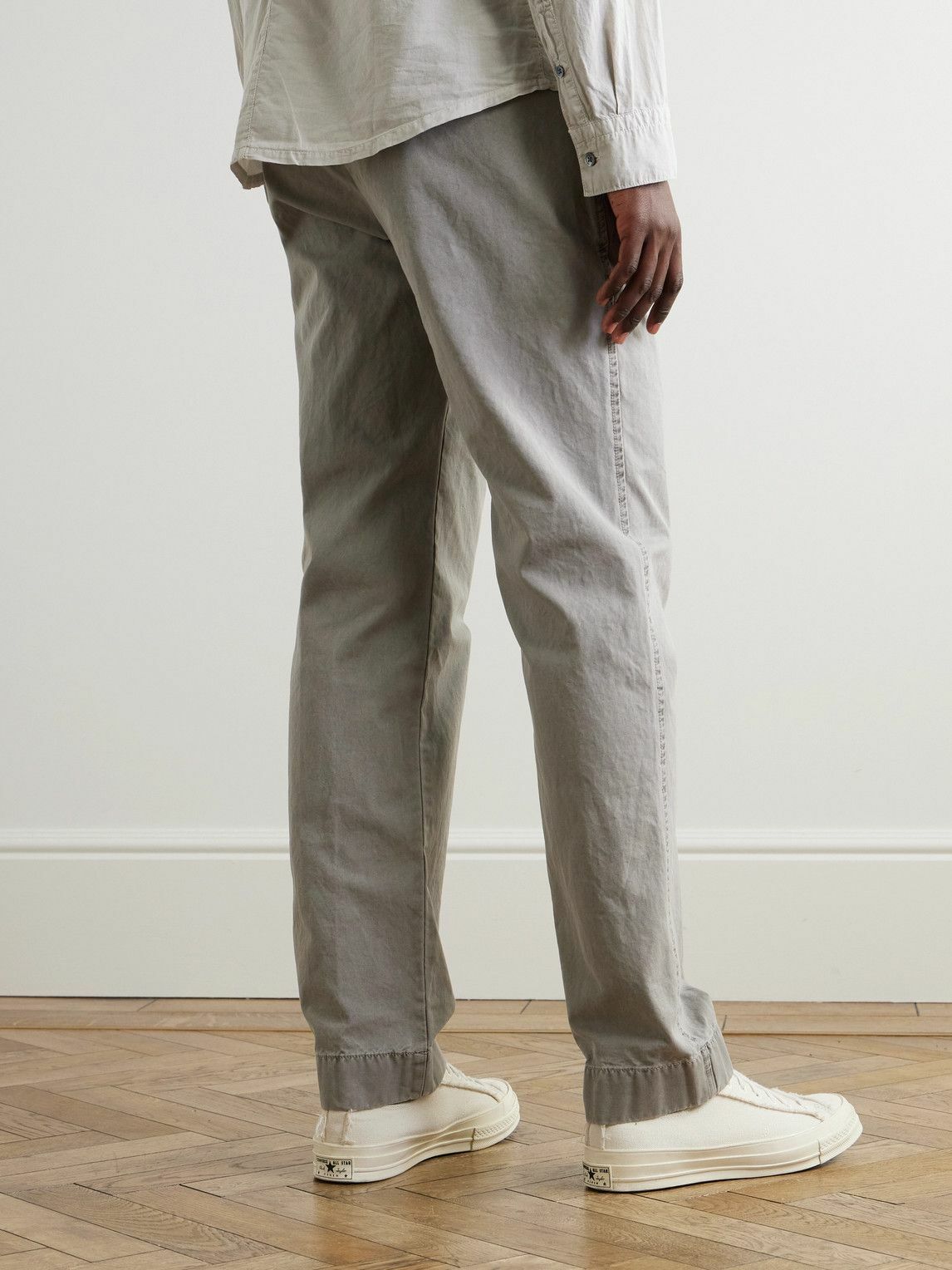 James Perse - Straight-Leg Cotton-Canvas Trousers - Gray
