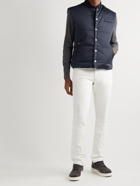 Kiton - Quilted Shell Gilet - Blue