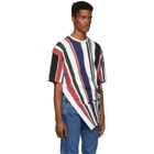 Diesel Red Tag Multicolor Glenn Martens Edition Striped Pique T-Shirt