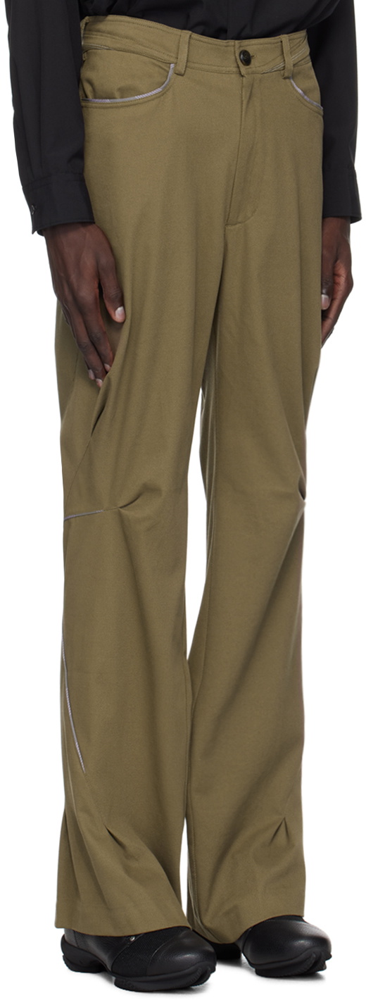 Kiko Kostadinov Khaki Ohne K-Dart Trousers Kiko Kostadinov