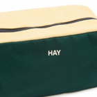 HAY Multi Wash Bag in Dark Green Multi 