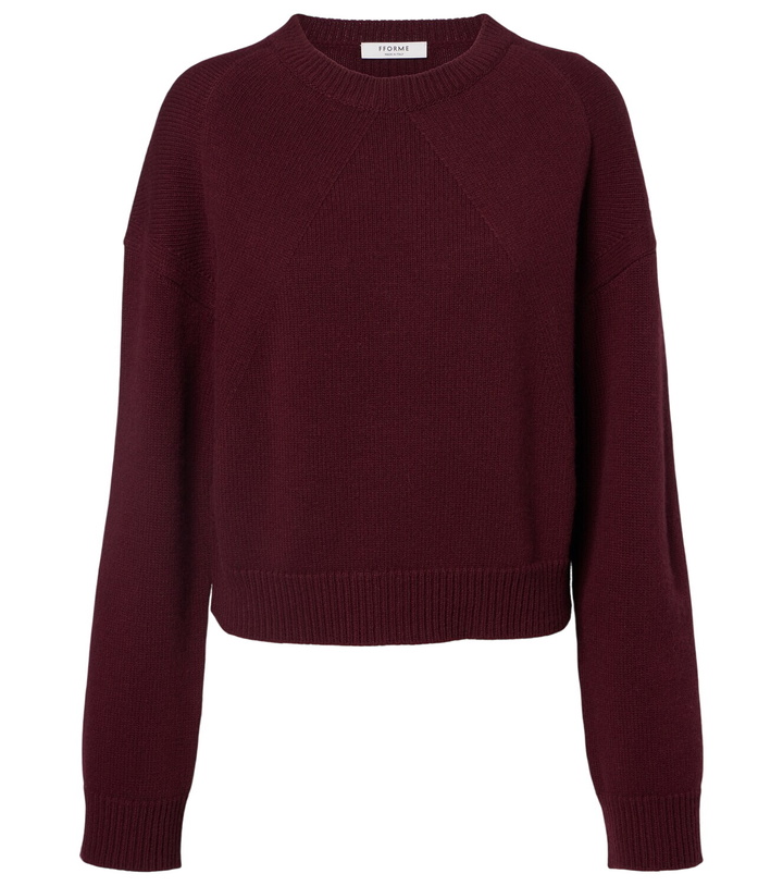 Photo: Fforme Marcela cropped wool and cashmere sweater