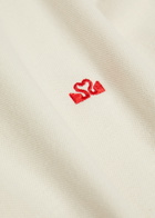 Spence Logo-embroidered Piqué Cotton Racquet T-shirt Off White