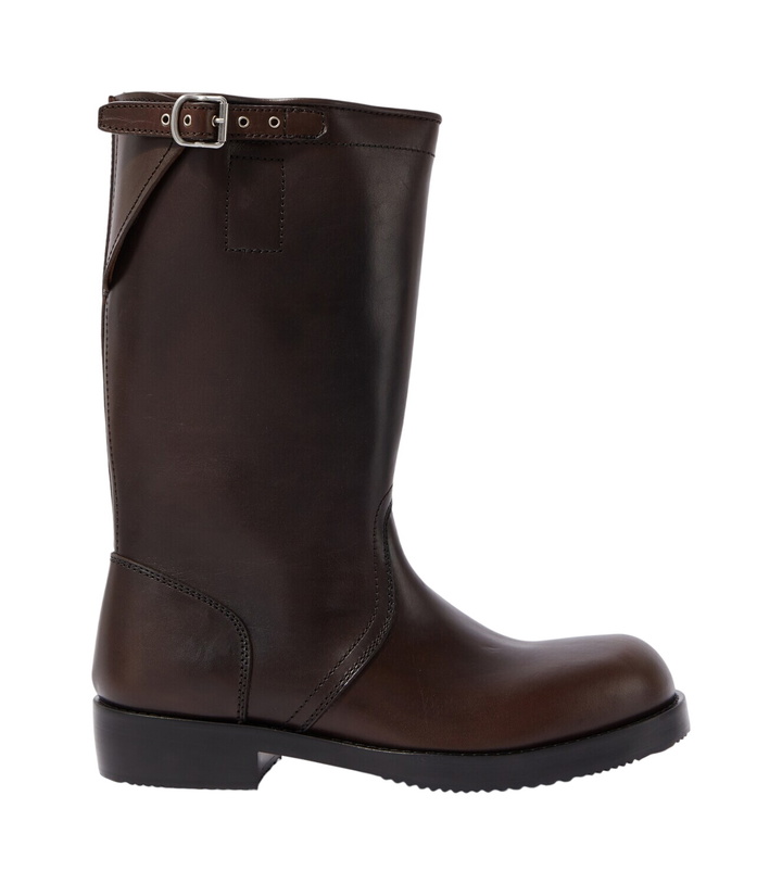 Photo: Dries Van Noten Leather biker boots