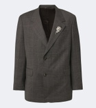 Simone Rocha Checked embellished wool blazer