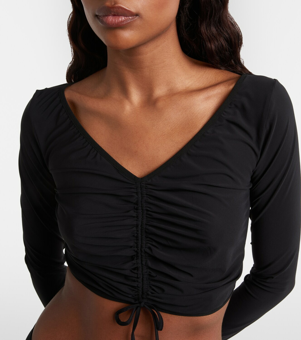 Nensi Dojaka Ruched crop top
