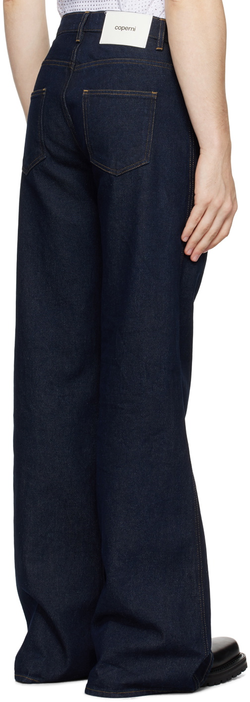 Coperni Navy Wide Leg Jeans