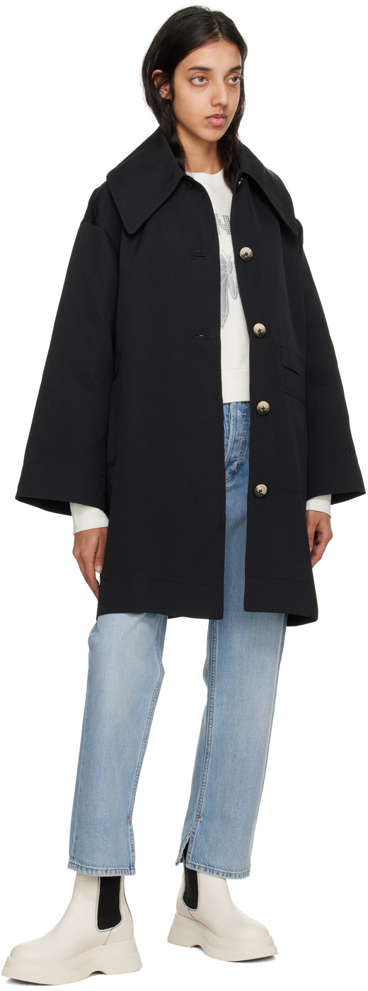 GANNI Black Oversized Jacket GANNI