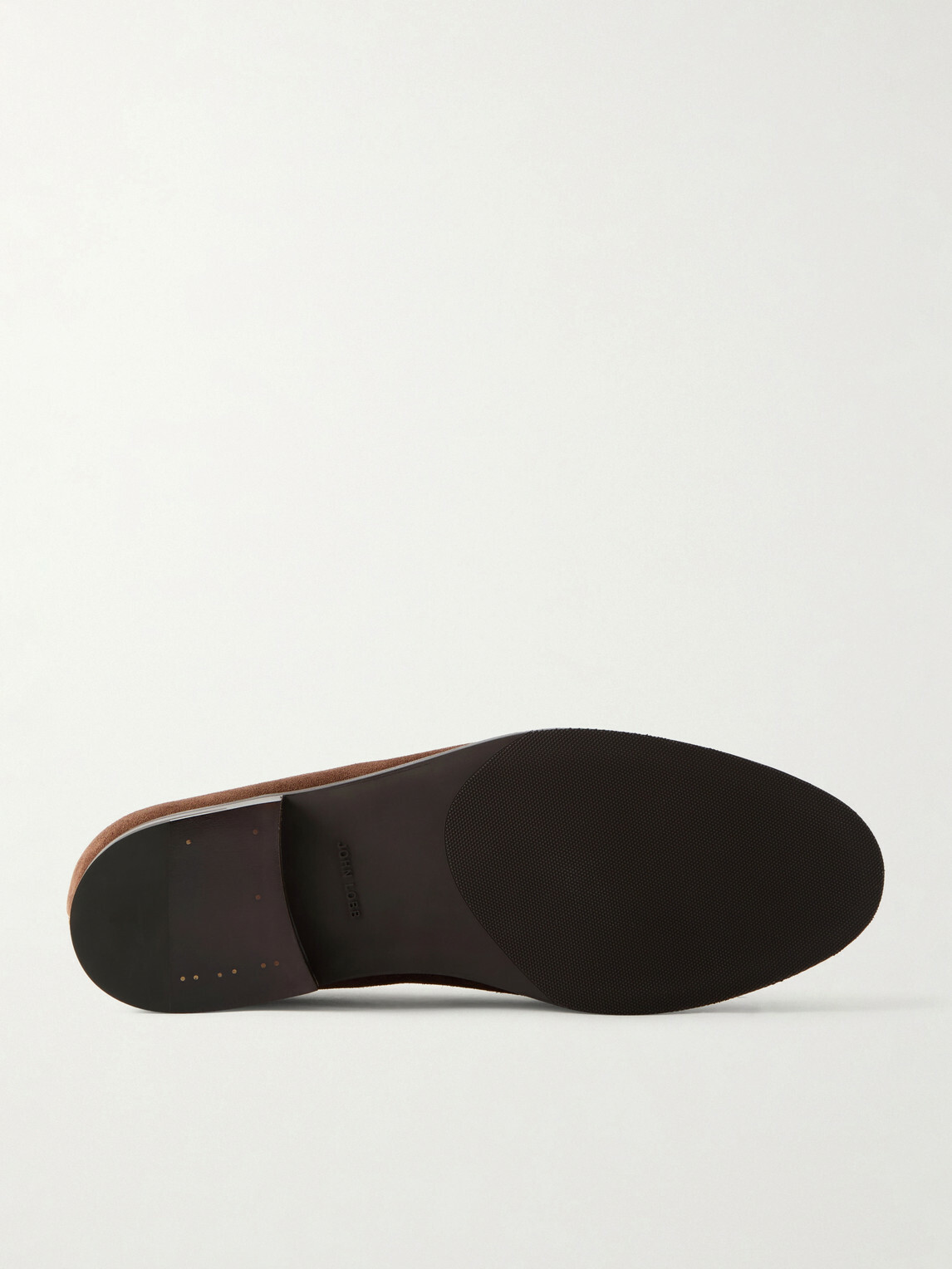 John Lobb - Lopez Suede Penny Loafers - Brown