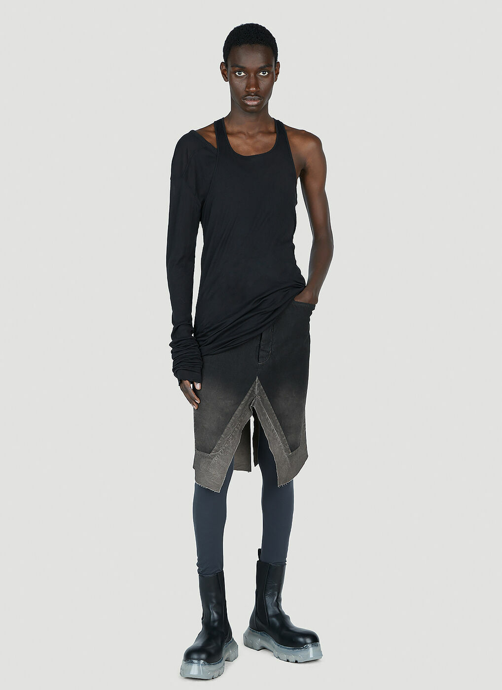 【関税＆送料込み】Rick Owens Slivered Skirt Clothing Rick Owens Slivered Skirt | Black | FARFETCH