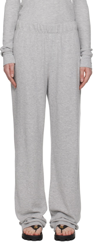 Photo: ÉTERNE Gray Thermal Lounge Pants